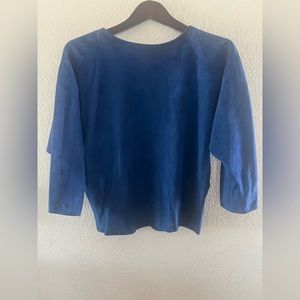 West Bay Lamb Suede Blouse